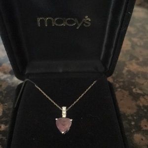 Amethyst heart necklace